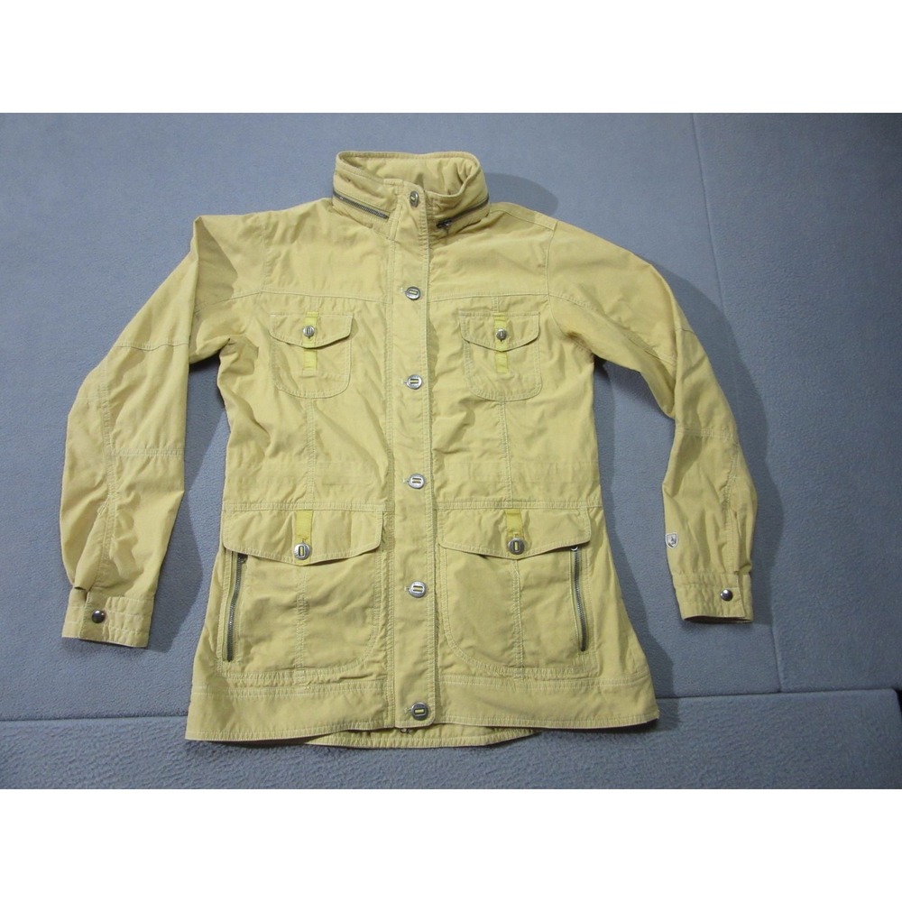 Kuhl Jacket Womens Small Yellow Rekon Utility Field Military Safari Outdoor